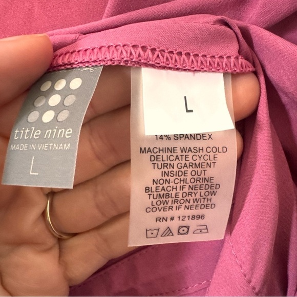 NWT Title Nine Round Trip Dress in Pink Size Large - Picture 7 of 7